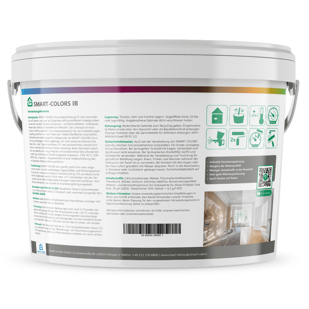 Anti-Schimmelfarbe SMART-COLORS IB: weiß giftfrei – Bild 3